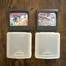 Sonic The Hedgehog 1 & Sonic 2/Sonic Tails Game Lot for Sega Game Gear