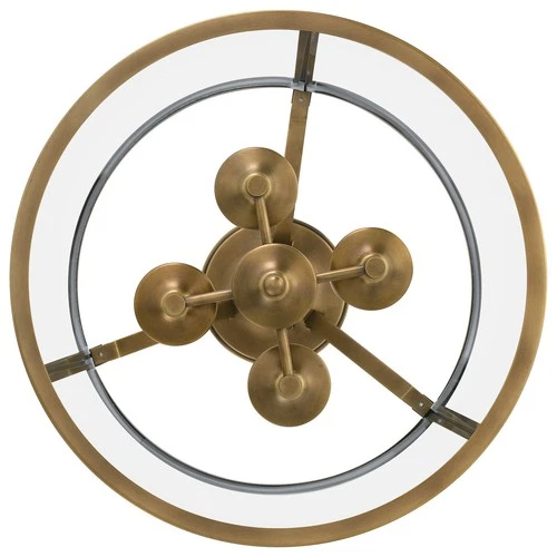 Barlow 4-Light Semi-Flush Mount in Weathered Brass - Picture 5 of 7