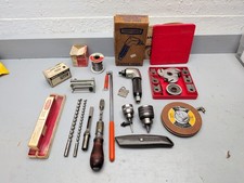 CRAFTSMAN VINTAGE TOOL LOT, DRILL CHUCKS, TAPE MEASURE, SCREWDRIVER, USA MADE