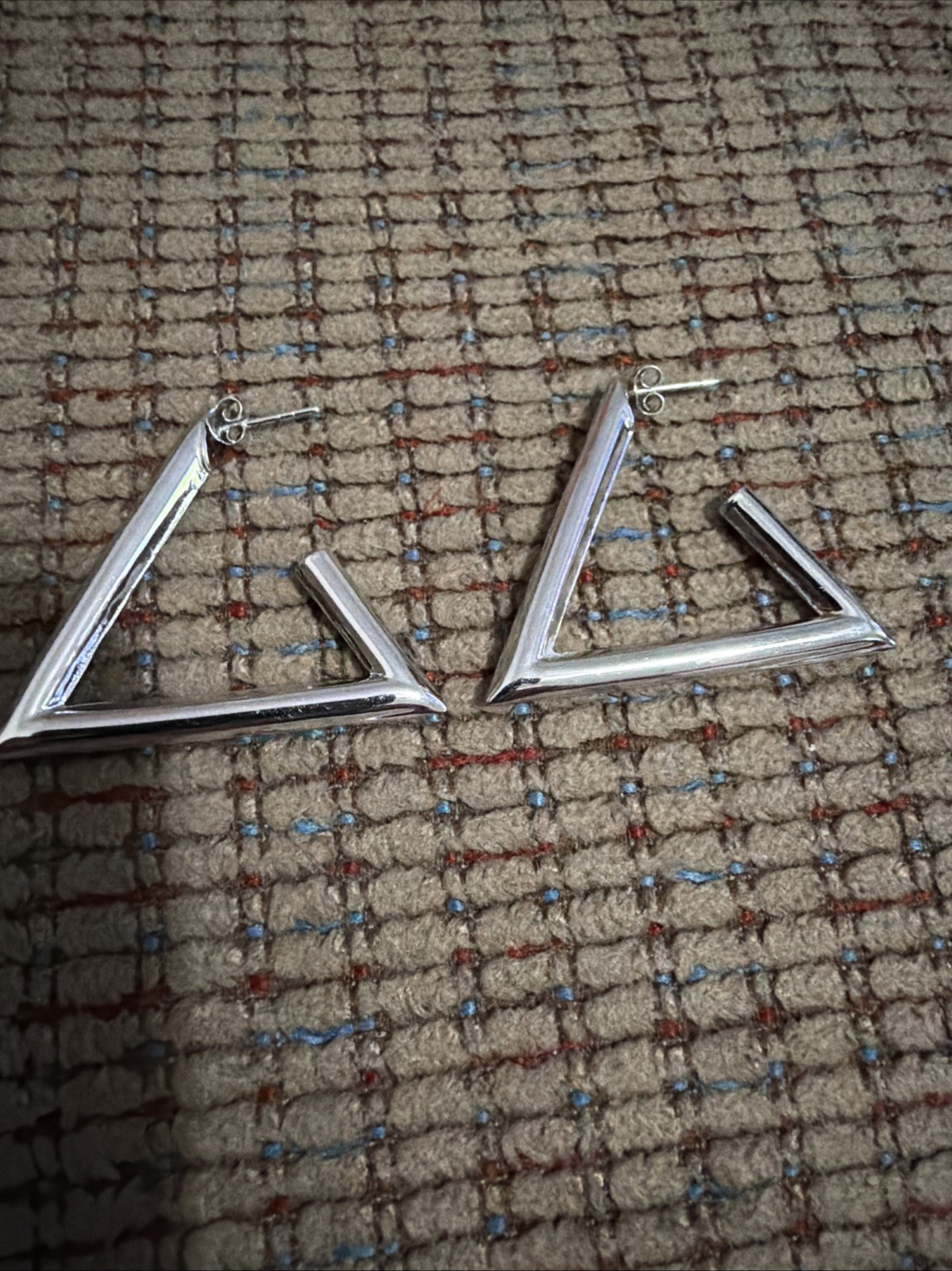 ROSS SIMONS Sterling Silver Triangle Earrings - image 6