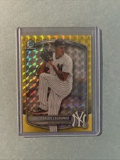 Carlos Lagrange 2025 Bowman Draft Chrome Yellow Geometric Refractor /75 Yankees