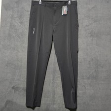 NWT RLX Ralph Lauren Men  s Black Tapered Nylon Golf Pants 38x34 Performance New