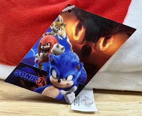 SONIC THE HEDGEHOG 3 AMC Promo Slippers (Adult M/L) Soft Costume Shoes New