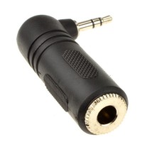 6,35Mm Klinkenbuchse Zu Rechtwinkligem 3,5Mm Stereo Klinkenstecker Adapter
