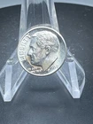 1959  Roosevelt Dime Brilliant Uncirculated original BU stock photo