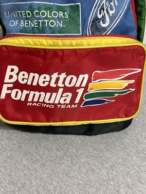 Vintage Benetton Formula 1 Racing Team Backpack Bag F1 Motorsport