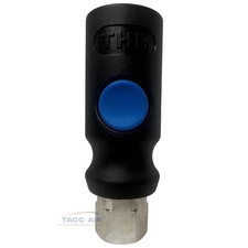 Push Button Safety Quick Connect Air Coupler 1/4" Female Industrial ARO Style