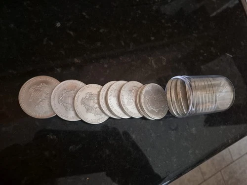 2006 - Roll of 20 $1 American Silver Eagle 1 oz Coins BU -Brilliant Uncirculated