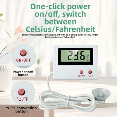Temperaturanzeige Aquarium Temperatur kompakt & tragbar Dual Sonde Optionen
