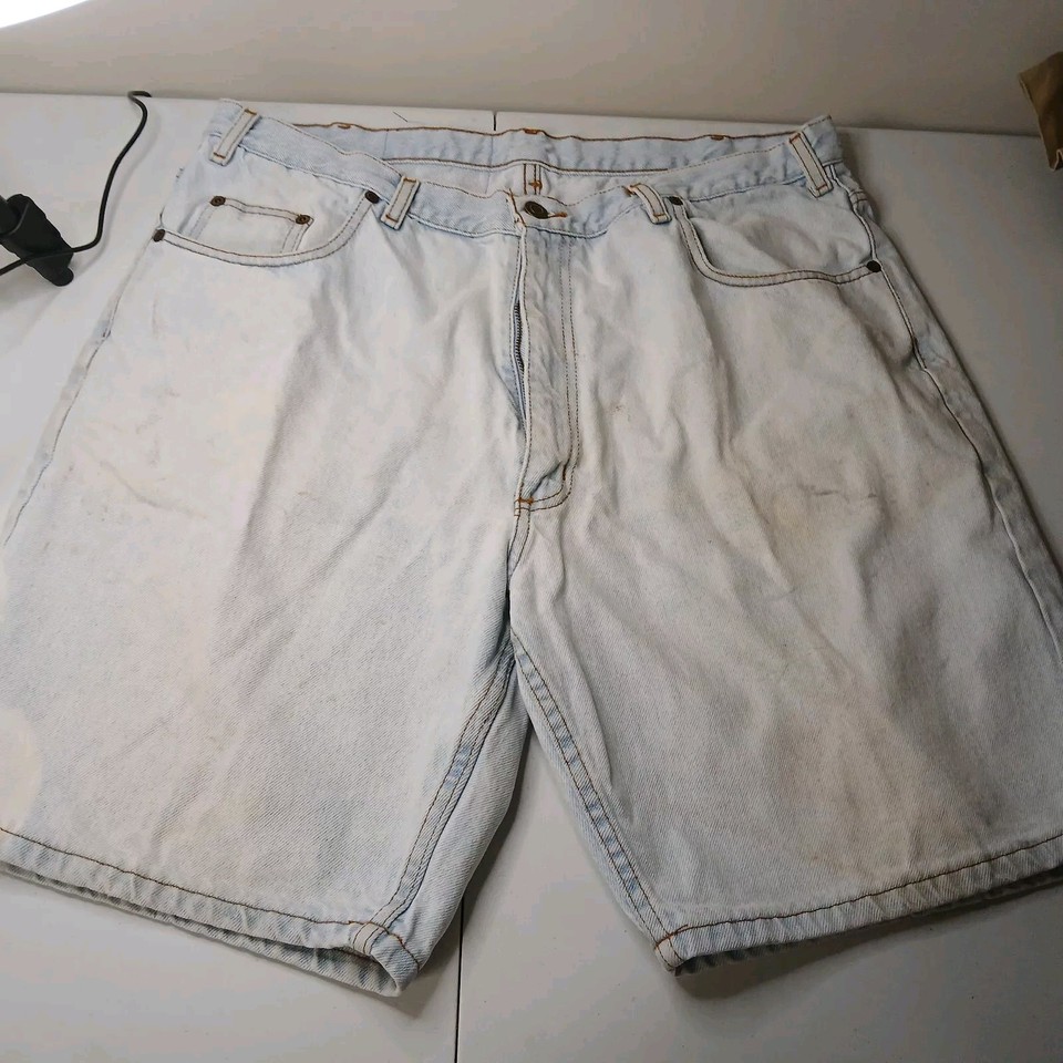 Vintage Two Pepper Shorts Men's Size 38 Blue Light Wash Blue Denim Jean