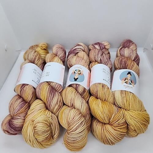 NEW Sewrella Yarn Classic Worsted in Acoustic Set 218 Yards. Lot of 5
