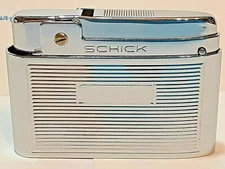 Vintage SCHICK LIGHTER / NEW FUEL CELL / Complete, Clean, & Works Great!  [2733]
