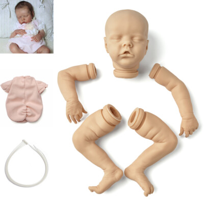 17'' Reborn Baby Doll Kits Twin A/B Soft Vinyl Unpainted Unfinished Parts DIY Toy