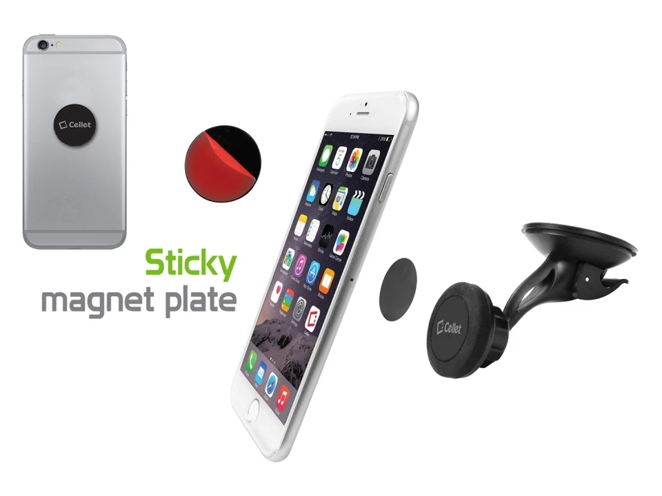 Magnetic Quick-Snap Windshield Car Mount Phone Holder for Apple iPhone 7 7 Plus - Image 4 of 4