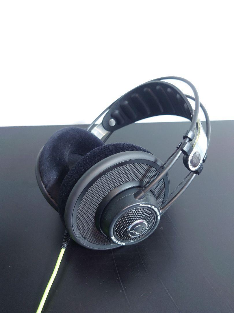 AKG Q701 wired headphones black over ear w/cable Working JP AKG Q701 wired headphones black over ear w/cable Working JP