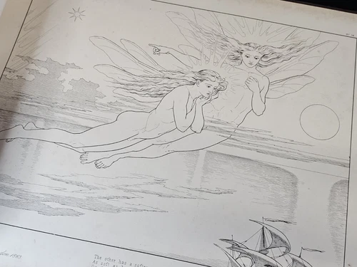 1863 OBLONG FOLIO Rime of the Ancient Mariner Illustrated by J. Noel Paton