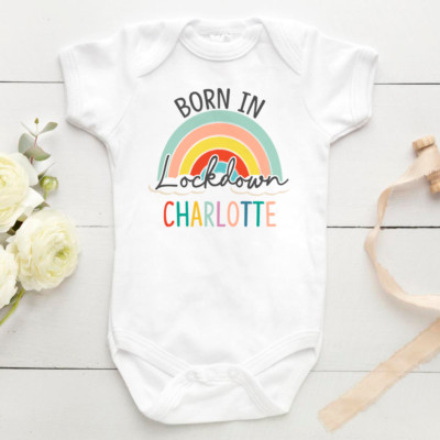 born in lockdown baby vest