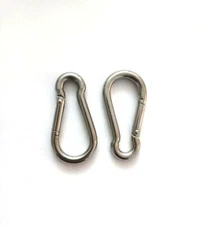 2.36 INCH CARIBINER 304 STAINLESS STEEL 2 PIECES