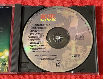 AC/DC - Live ( CD 1992 ATCO Records). 7 92215-2 75679221520| eBay
