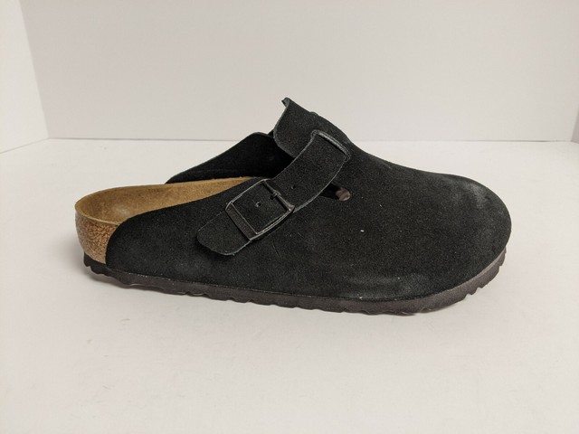 birkenstock black suede boston