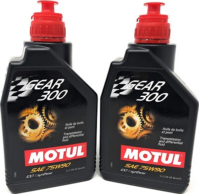 Motul Gear 300 SAE 75W90 100% Synthetic Gearbox and Differential 2 Liters GL-4/5