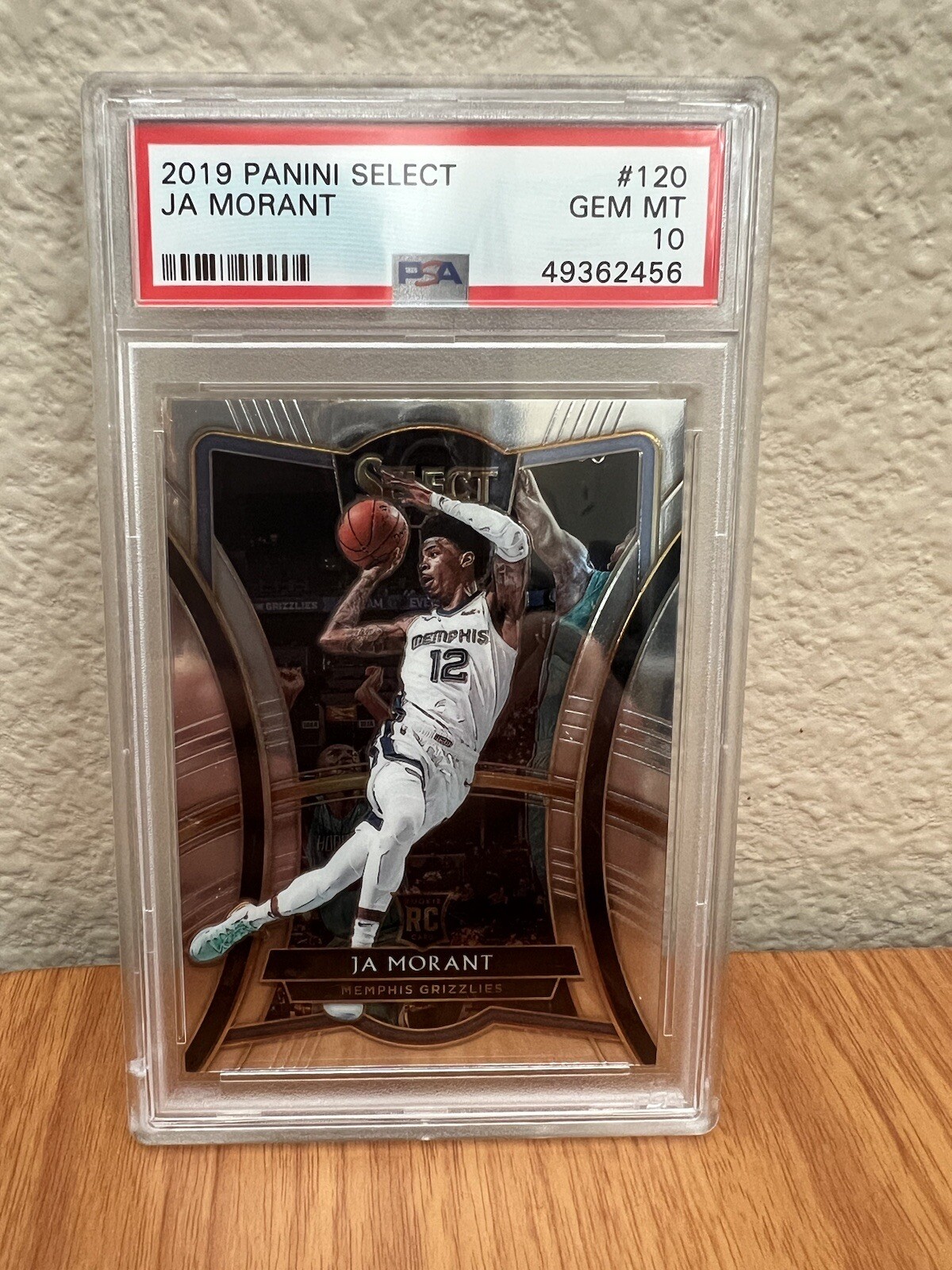 2019 Panini Select Premier Level JA MORANT ROOKIE RC #120 PSA 10 Gem Grizzlies