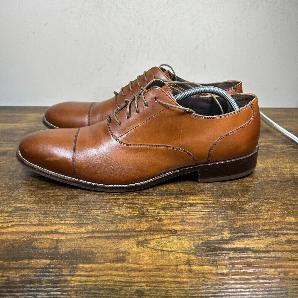 Cole Haan Williams Cap Toe Oxford Tan Shoes Mens Size 13