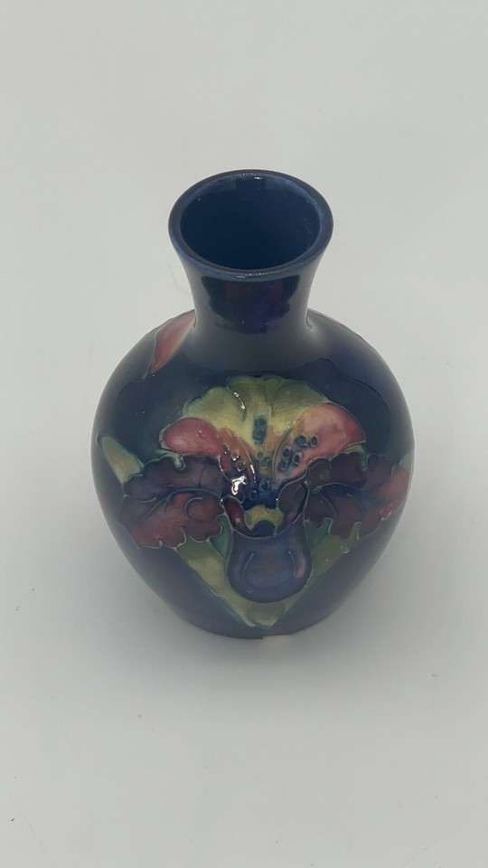 Vintage MOORCROFT Orchid Vase I Moorcroft Floral Vase I Moorcroft Pottery eBay