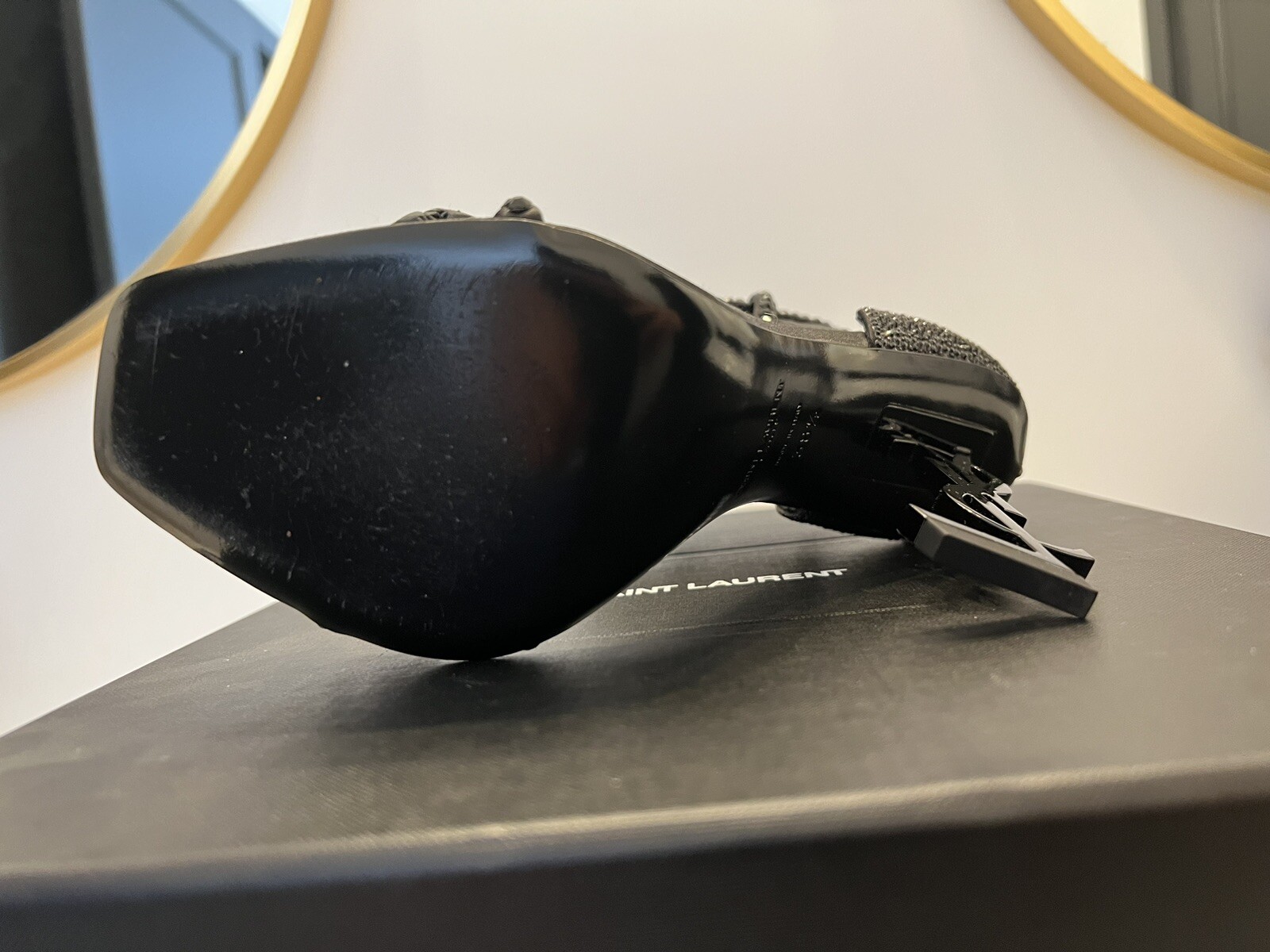 SAINT LAURENT YSL Opyum 110 Sandali Cristallo Abbelliti