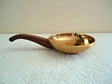 Vintage Park Sherman Copper / Metal / Wood Handle Ashtray " GREAT COLLECTIBLE "