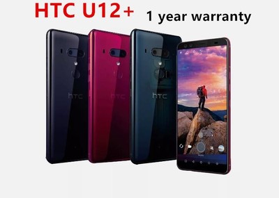 HTC U12+ 64GB 128GB 6.0'' Global Super LCD5 4G LTE Unlocked Cellphone New Sealed