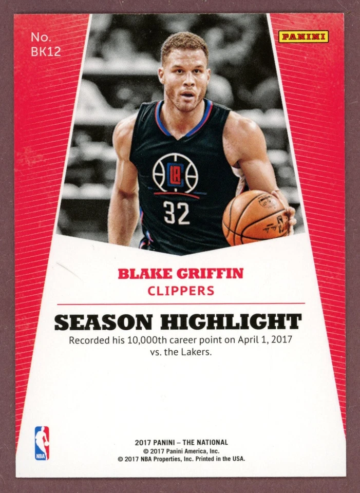 2017 Panini National Convention #BK12 Blake Griffin (Clippers) - Image 2 of 2