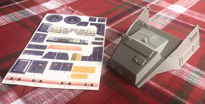 1981 Vintage Star Wars AT-AT Cockpit Canopy Reproduction Lid Part With Stickers