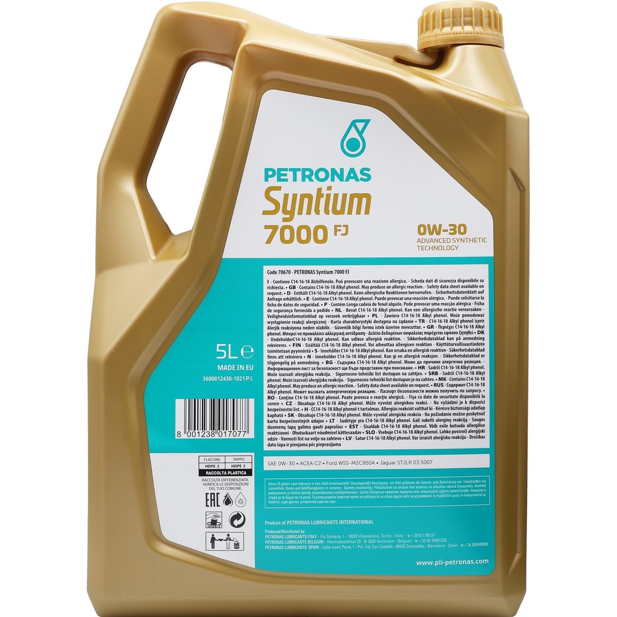 PETRONAS Syntium 7000 20L 0W-20
