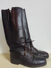 original WW2 Officers Brown Hungarian Leather Boots "Birgerli"