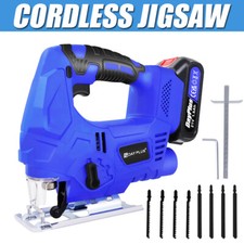 2500W Brushless Cordless Jigsaw Tool Cutting Jig Saws + Li Battery & Charger