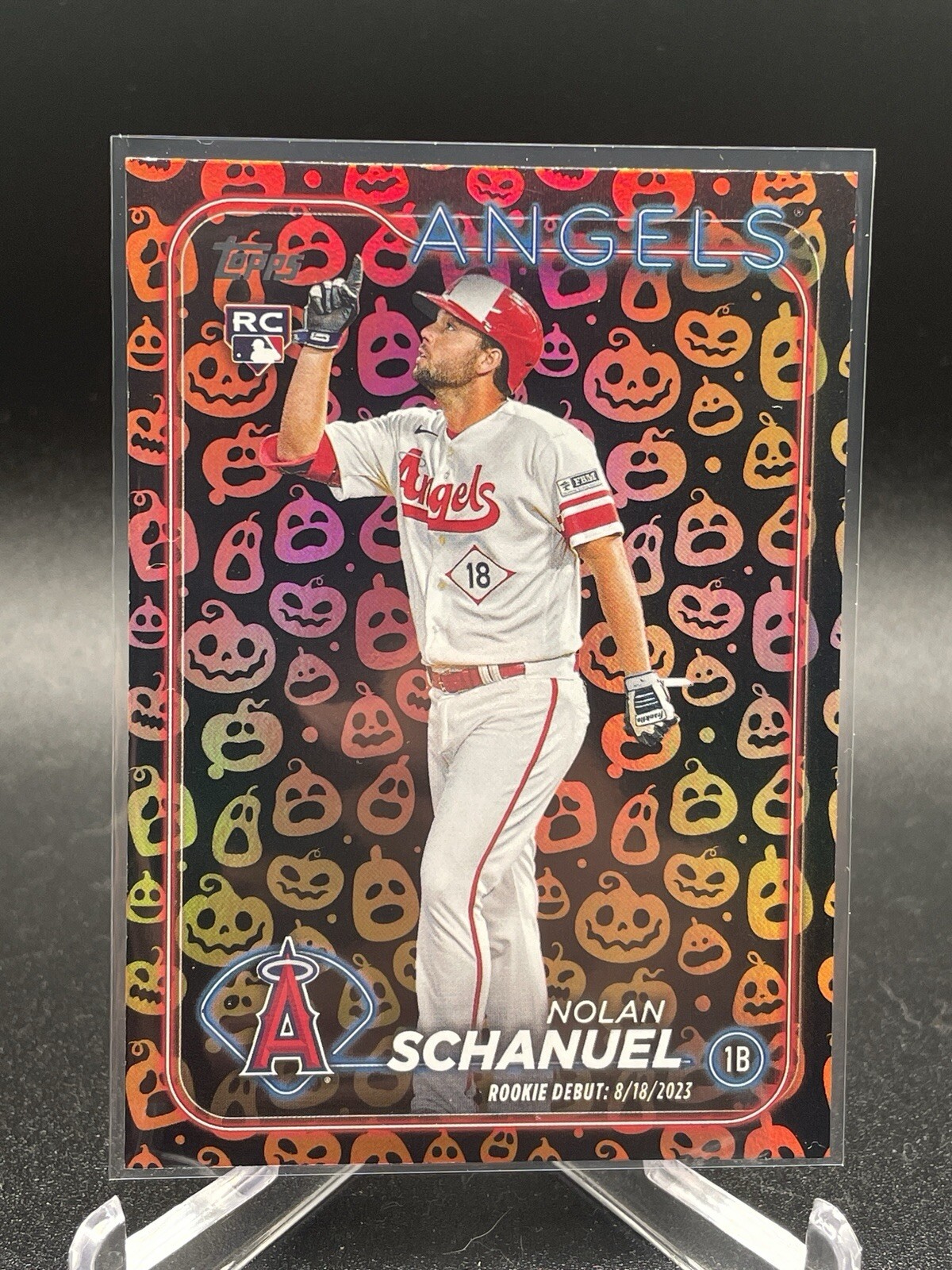 2024 Topps Update - #US193 - Nolan Schanuel - Jack O'Lantern Parallel 🎃