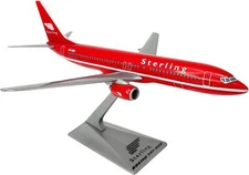 Flight Miniatures Sterling Boeing 737-800 Red Desk Top 1/200 Jet Model Airplane