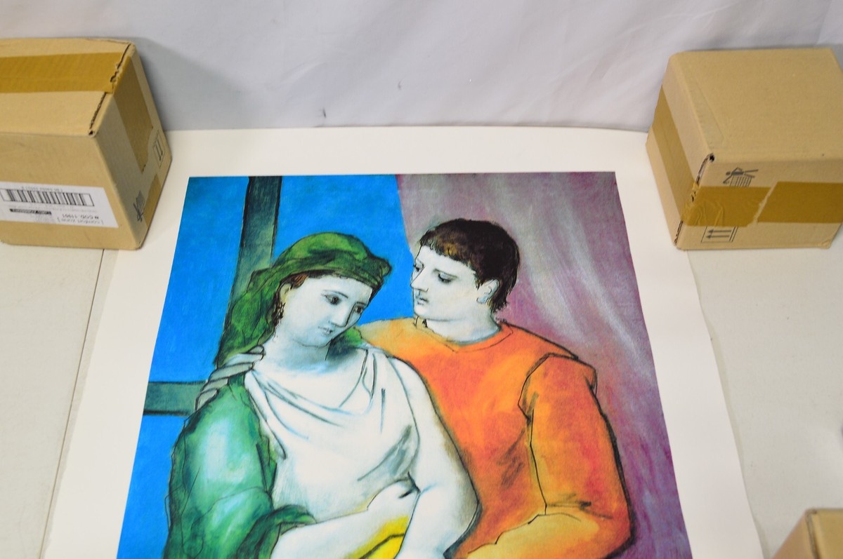 Pablo Picasso、VIN、希少画集画、新品高級額、額装付、状態良好 Yahoo!オークション - パブロ・ピカソ 【影】 希少画集画 新品
