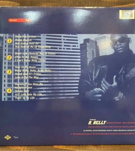 R. Kelly S/T R. Kelly 2LP Vinyl 1995 UK Original Jive Record HIP 166 - Picture 2 of 5