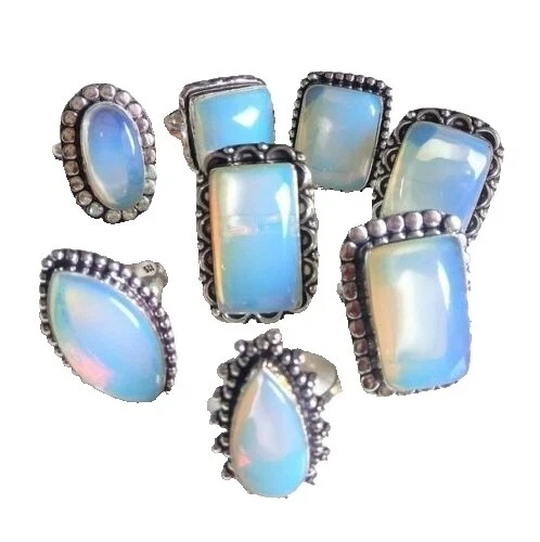 Anillos de moda Piedra cóctel Opalite