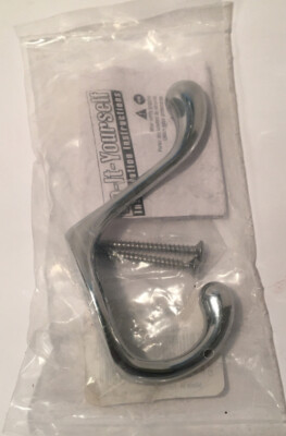 Brainerd B42302J-CHR-C 3-Inch Heavy Coat and Hat Hook New In Original Packaging