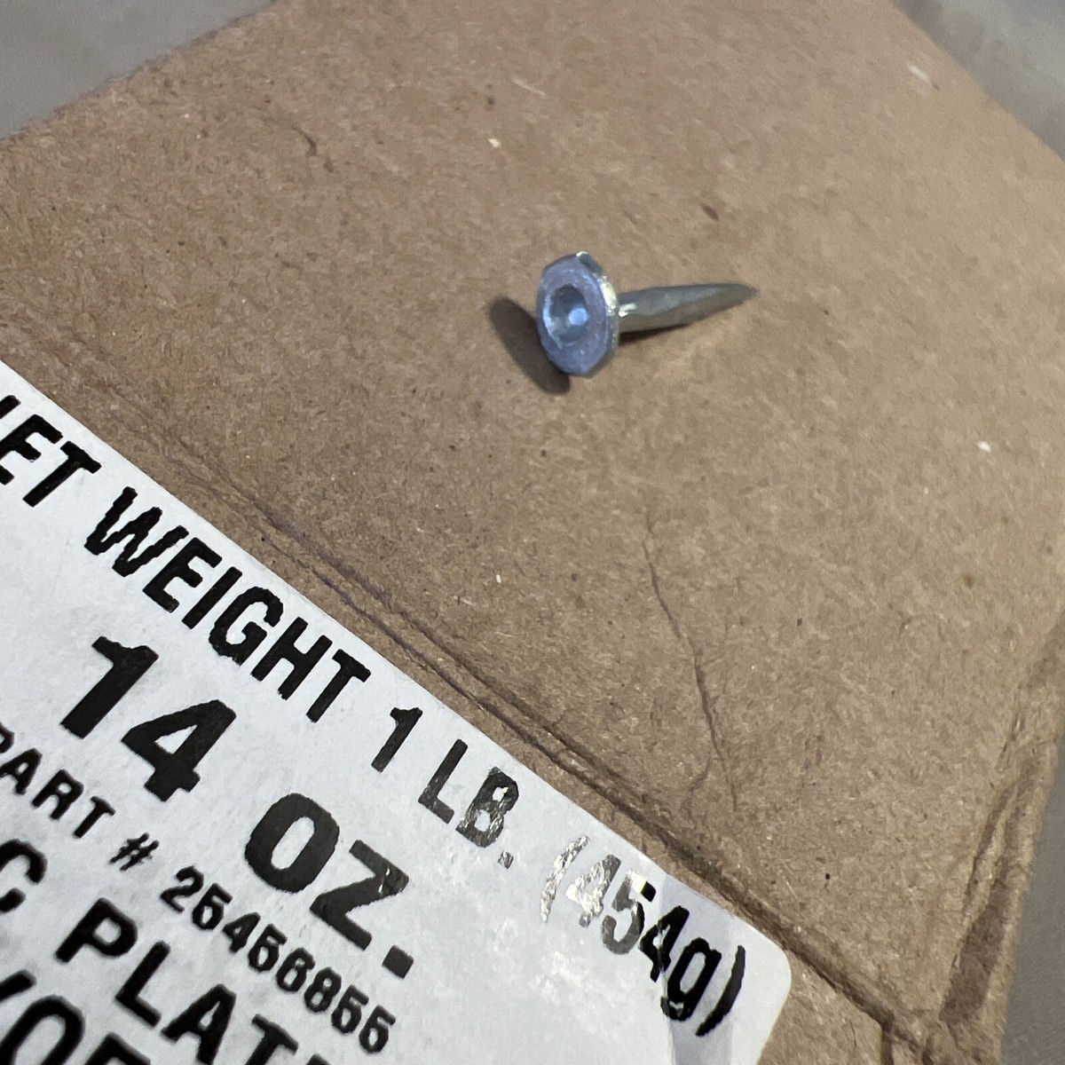 NEW ChrisNik Part # 25456855 Zinc Plated Surveyors Tacks, 1 NEW ChrisNik Part # 25456855 Zinc Plated Surveyors Tacks, 1