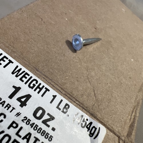 NEW ChrisNik Part # 25456855 Zinc Plated Surveyors Tacks, 1-LB Box - Picture 3 of 3