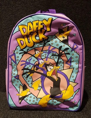 RAR Daffy Duck DEKKERTOYS 1992 Kinder Rucksack Warner Bros TOP ZUSTAND NOS