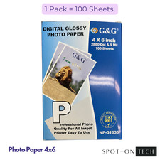 G G Professional Digital Glossy Photo Paper 4x6 inch 100 Sheets 10x15 cm 2880dpi