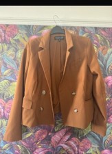 Rachel Zoe Tan Brown Blazer Size L Size 12/14