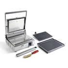 Eurodib Usa Cort Rr Ps 16" Panini Sandwich Grill w/ Removable Cast Iron Groov.