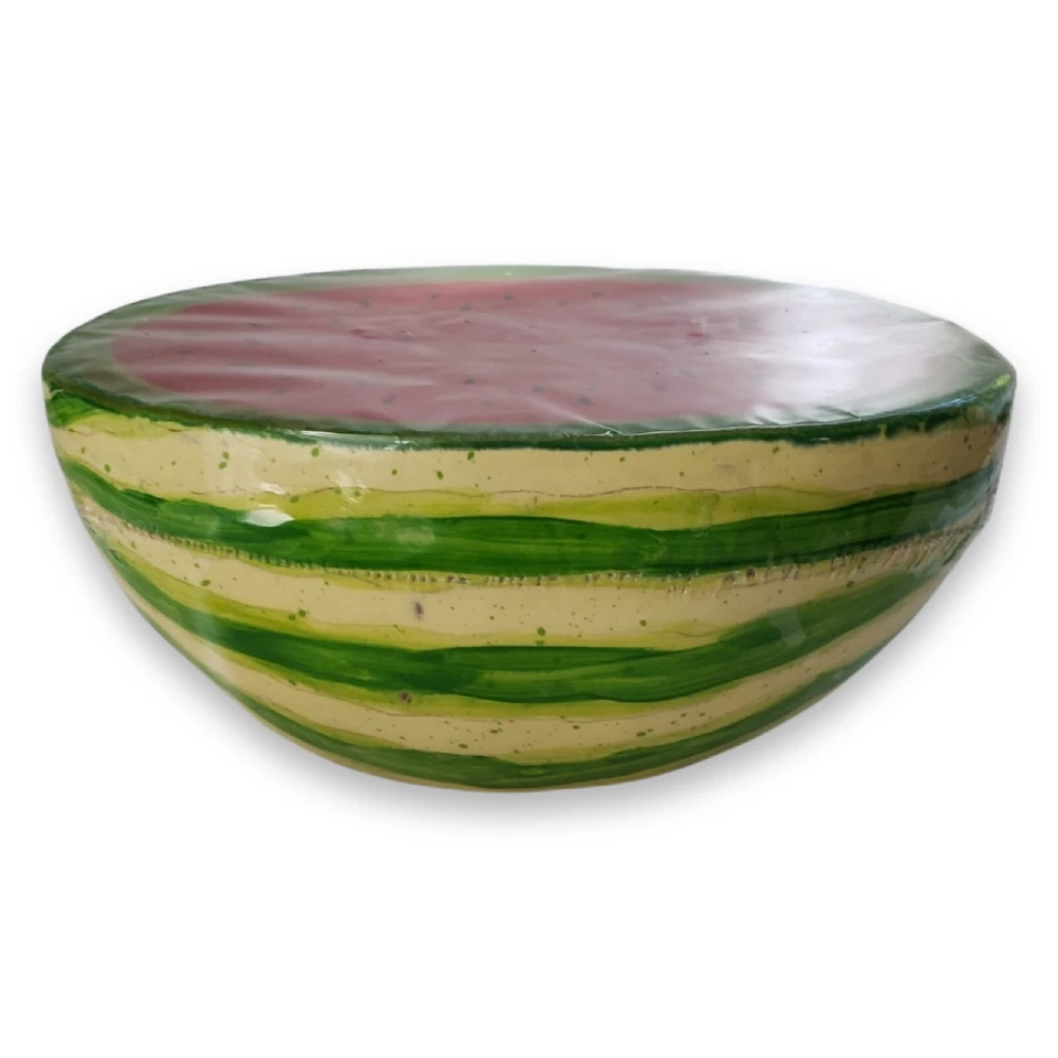 Half Watermelon 2 Wick Citronella Wax Candle NEW 3⅜" H x 7¼" L x 5" W - Image 3 of 4