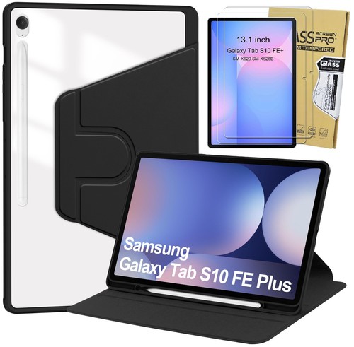 Rotating Case for Samsung Galaxy Tab S10 FE+ Plus 13.1 inch with S Pen Holder - Picture 11 of 13